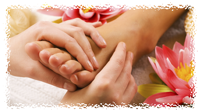 Hands and feet, foot massage