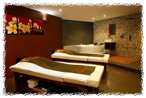 Massage tables in Deluxe room Massage tables in Deluxe room